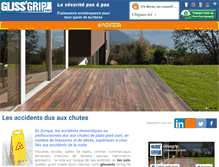 Tablet Screenshot of glissgrip.com